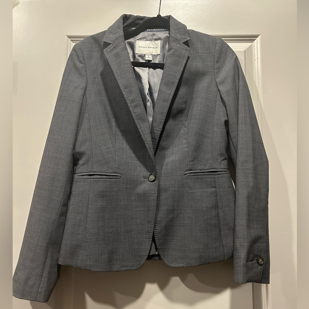 Banana Republic Charcoal Blazer